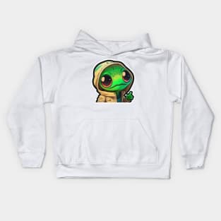 Cool Alien with a Hooded Pullover design #16 Kids Hoodie